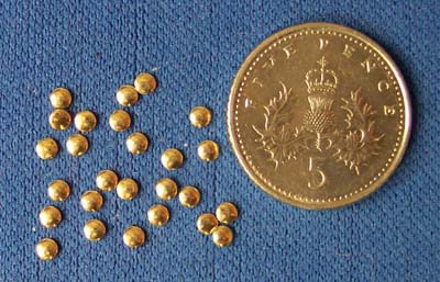 6 2MM ROUND GOLD FINDING 6 2MM ROUND GOLD FINDING